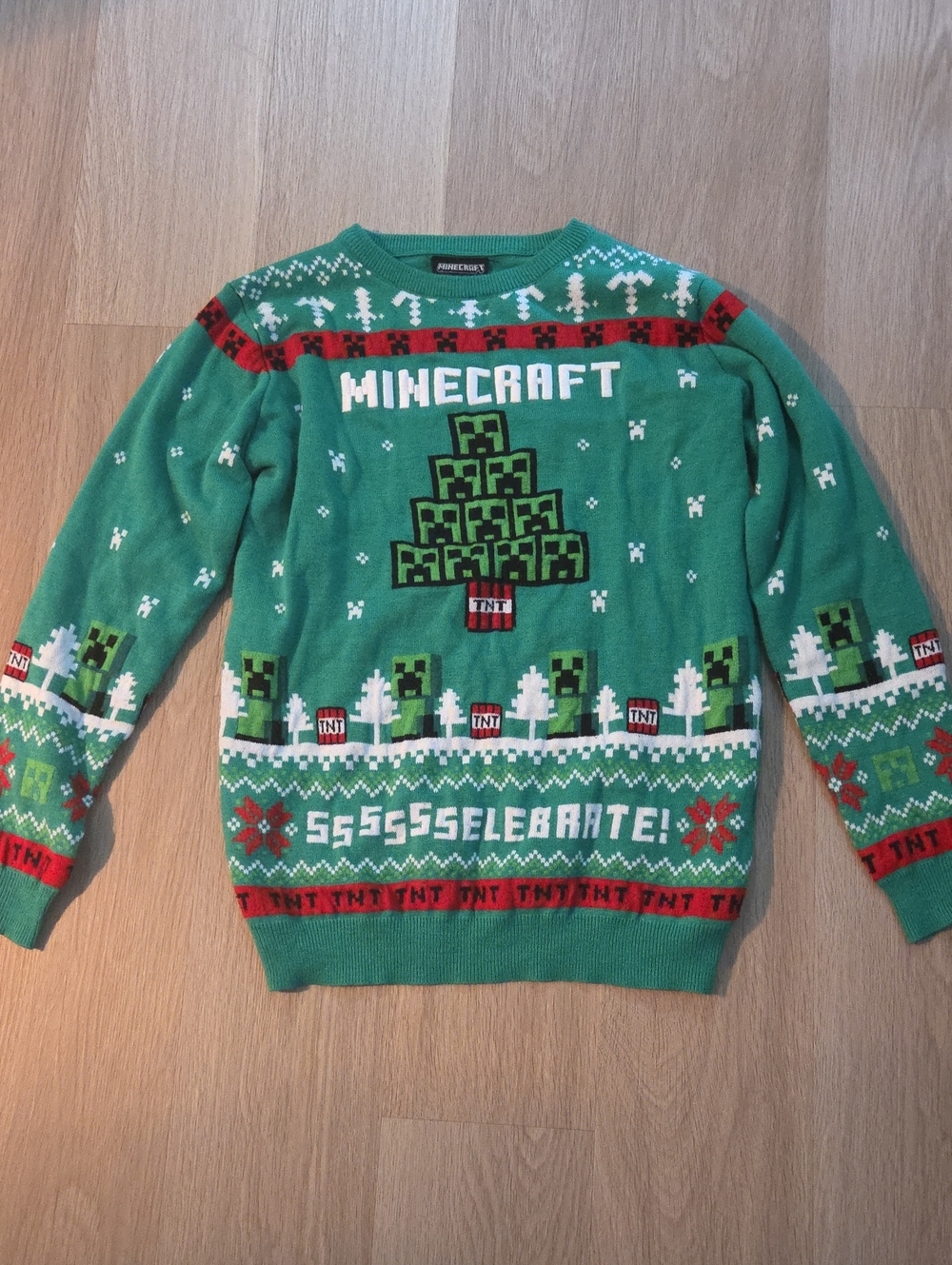 Boy's Minecraft Christmas Sweater